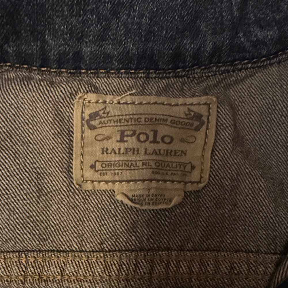 Polo Ralph Lauren little boys American Flag Patch Denim Trucker Jacket - Picture 7 of 8